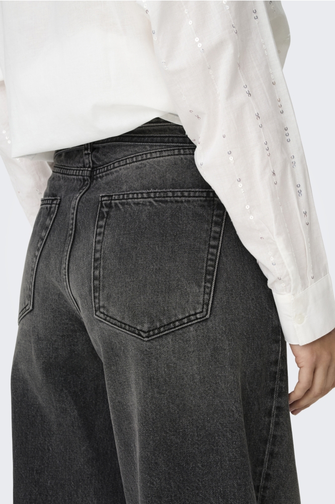 ONLGIANNA MW STRAIGHT DNM DOT980 NO 15347094 Washed Black